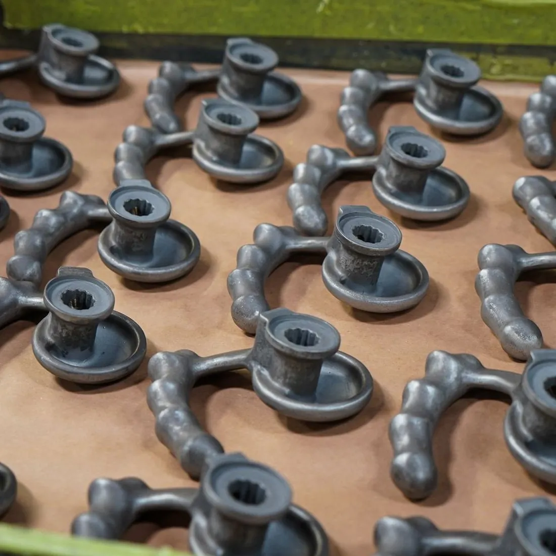 Coated parts after finishing